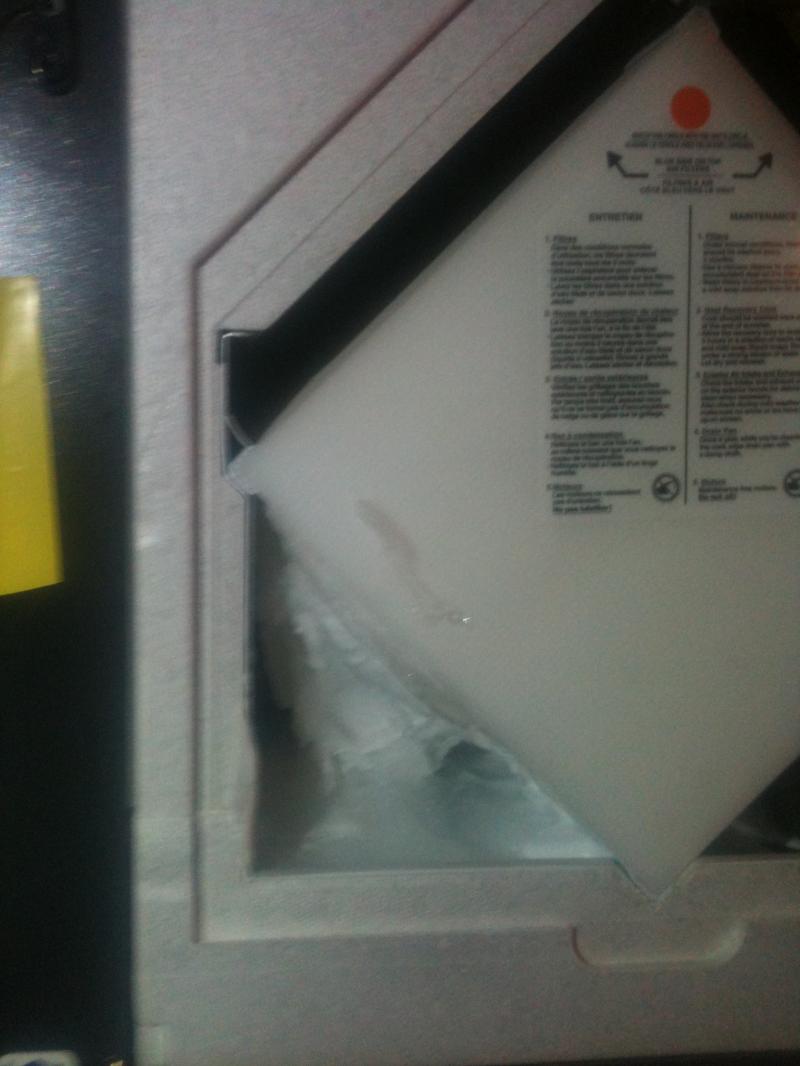 An HRV not set to extended defrost mode.