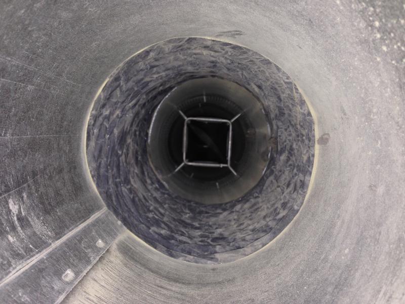 After cleaning-  brush fits through air flow measuring stations