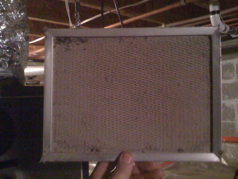 Dirty filters can severly restrict the air flow through the HRV